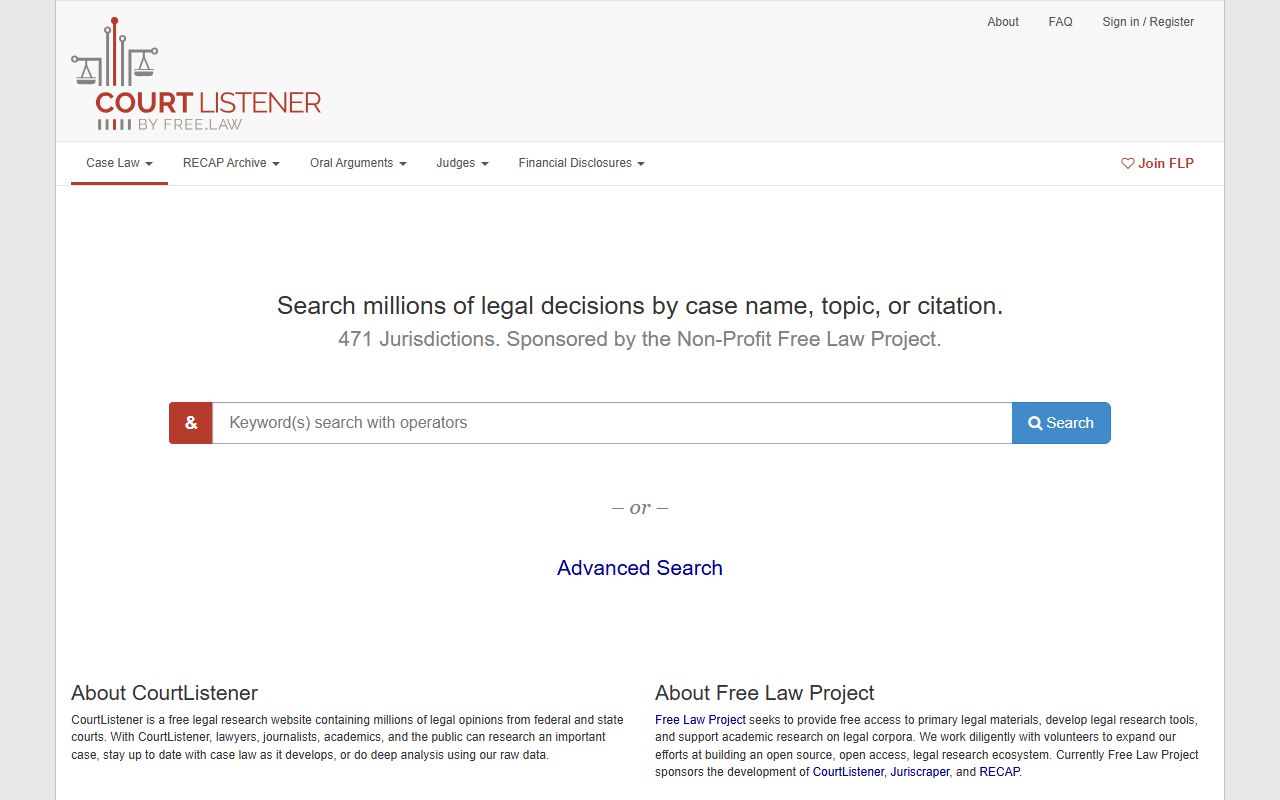 Clinton County court dockets CourtListener federal court record alternative