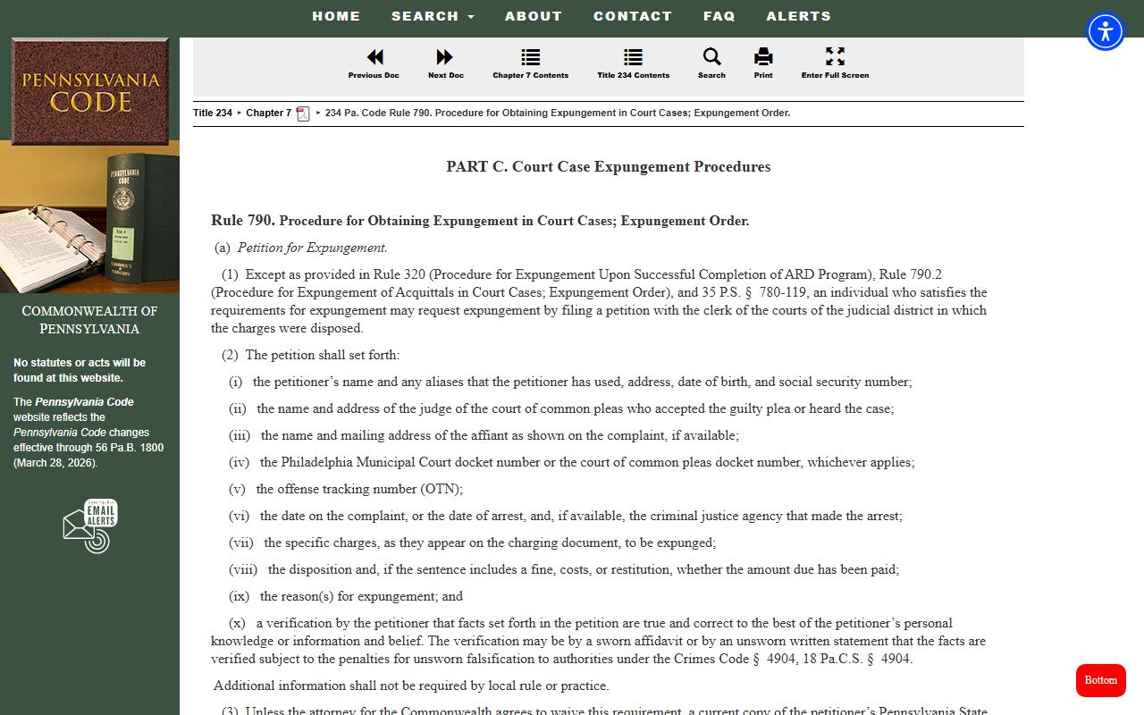 Clinton County criminal court records Pennsylvania expungement procedure