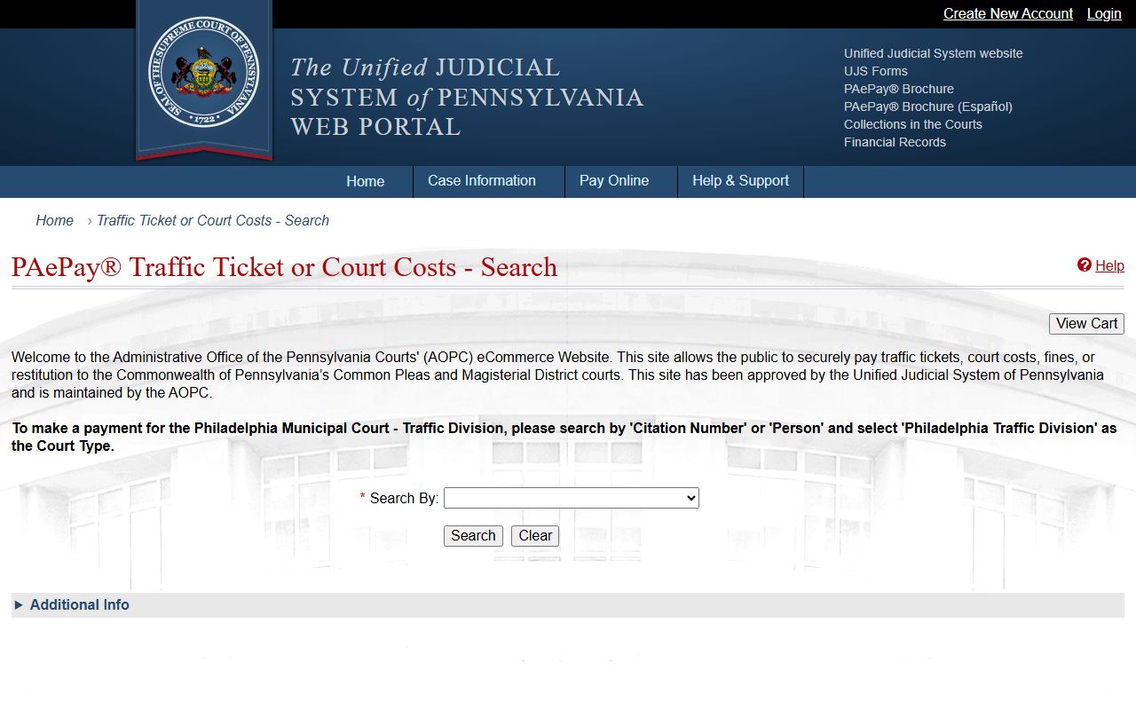 Clinton County traffic court records PAePay citation lookup
